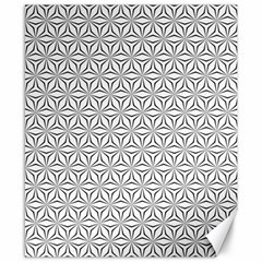 Seamless Pattern Monochrome Repeat Canvas 8  X 10  by Nexatart