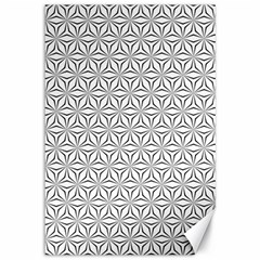 Seamless Pattern Monochrome Repeat Canvas 12  X 18   by Nexatart