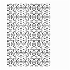 Seamless Pattern Monochrome Repeat Small Garden Flag (two Sides) by Nexatart