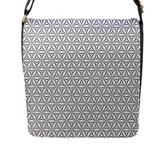 Seamless Pattern Monochrome Repeat Flap Messenger Bag (l)  by Nexatart