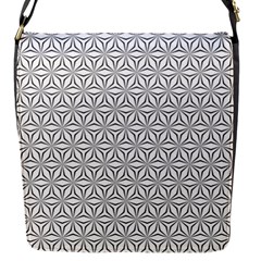 Seamless Pattern Monochrome Repeat Flap Messenger Bag (s) by Nexatart