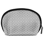 Seamless Pattern Monochrome Repeat Accessory Pouches (Large)  Back