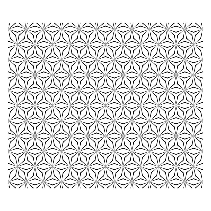 Seamless Pattern Monochrome Repeat Double Sided Flano Blanket (Small) 