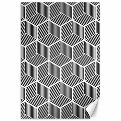 Cube Pattern Cube Seamless Repeat Canvas 20  X 30   by Nexatart