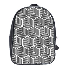 Cube Pattern Cube Seamless Repeat School Bag (large) by Nexatart