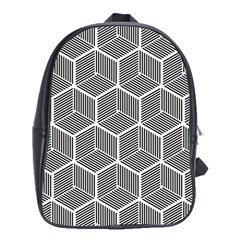 Cube Pattern Cube Seamless Repeat School Bag (xl) by Nexatart