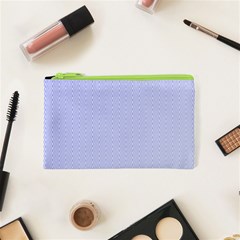 Zigzag Chevron Thin Pattern Cosmetic Bag (XS)