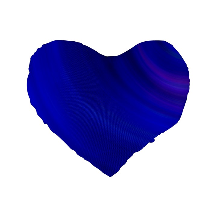 Blue Background Abstract Blue Standard 16  Premium Heart Shape Cushions