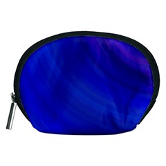 Blue Background Abstract Blue Accessory Pouches (medium)  by Nexatart