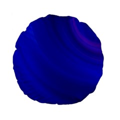 Blue Background Abstract Blue Standard 15  Premium Flano Round Cushions