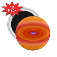 Ellipse Background Orange Oval 2 25  Magnets (10 Pack)  by Nexatart