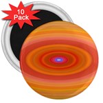 Ellipse Background Orange Oval 3  Magnets (10 pack)  Front