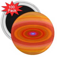 Ellipse Background Orange Oval 3  Magnets (100 Pack) by Nexatart