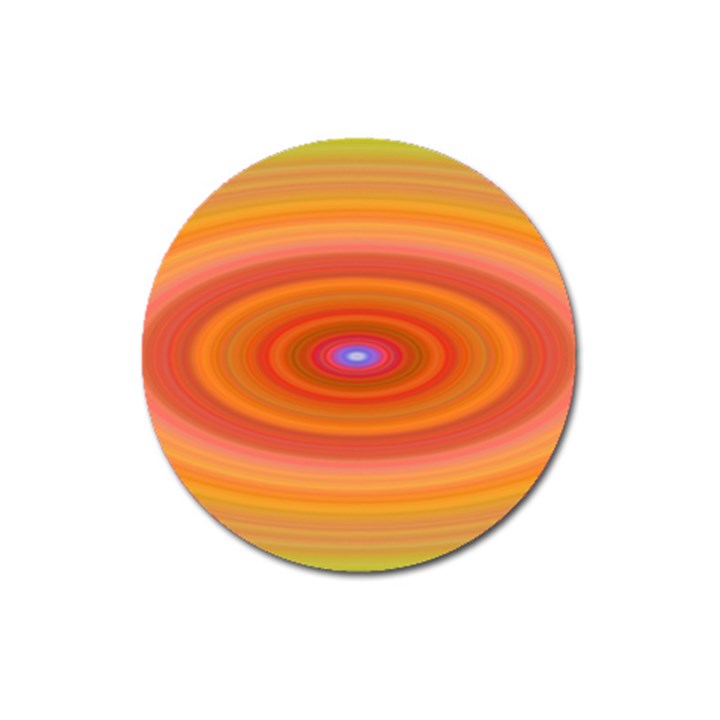 Ellipse Background Orange Oval Magnet 3  (Round)