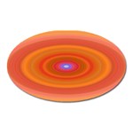 Ellipse Background Orange Oval Oval Magnet Front