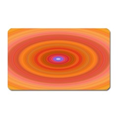 Ellipse Background Orange Oval Magnet (rectangular) by Nexatart