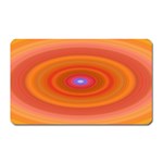 Ellipse Background Orange Oval Magnet (Rectangular) Front