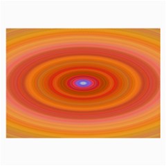 Ellipse Background Orange Oval Large Glasses Cloth (2-side) by Nexatart