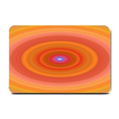 Ellipse Background Orange Oval Small Doormat  by Nexatart