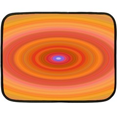 Ellipse Background Orange Oval Fleece Blanket (mini) by Nexatart