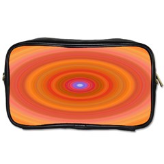 Ellipse Background Orange Oval Toiletries Bags by Nexatart