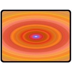 Ellipse Background Orange Oval Fleece Blanket (large)  by Nexatart