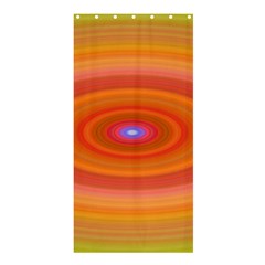 Ellipse Background Orange Oval Shower Curtain 36  X 72  (stall)  by Nexatart