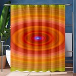 Ellipse Background Orange Oval Shower Curtain 60  x 72  (Medium)  60 x72  Curtain