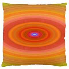 Ellipse Background Orange Oval Large Cushion Case (two Sides) by Nexatart