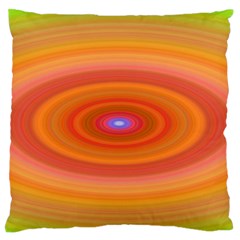 Ellipse Background Orange Oval Large Flano Cushion Case (two Sides) by Nexatart