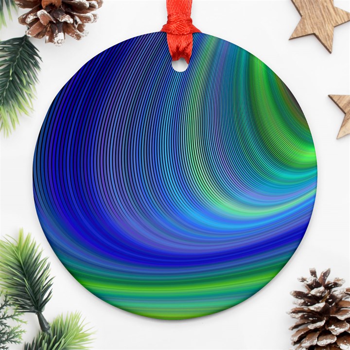 Space Design Abstract Sky Storm Ornament (Round)