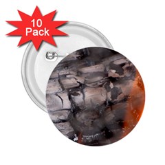 Fireplace Flame Burn Firewood 2 25  Buttons (10 Pack)  by Nexatart