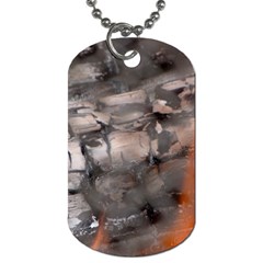 Fireplace Flame Burn Firewood Dog Tag (one Side) by Nexatart