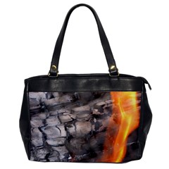 Fireplace Flame Burn Firewood Office Handbags by Nexatart