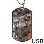 Fireplace Flame Burn Firewood Dog Tag USB Flash (One Side) Front