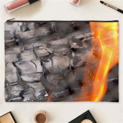 Fireplace Flame Burn Firewood Cosmetic Bag (xxxl)  by Nexatart