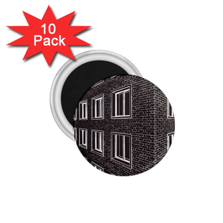 Graphics House Brick Brick Wall 1.75  Magnets (10 pack) 