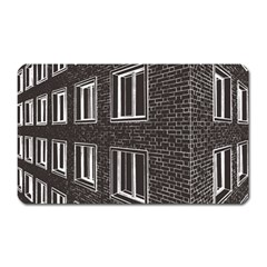 Graphics House Brick Brick Wall Magnet (rectangular) by Nexatart