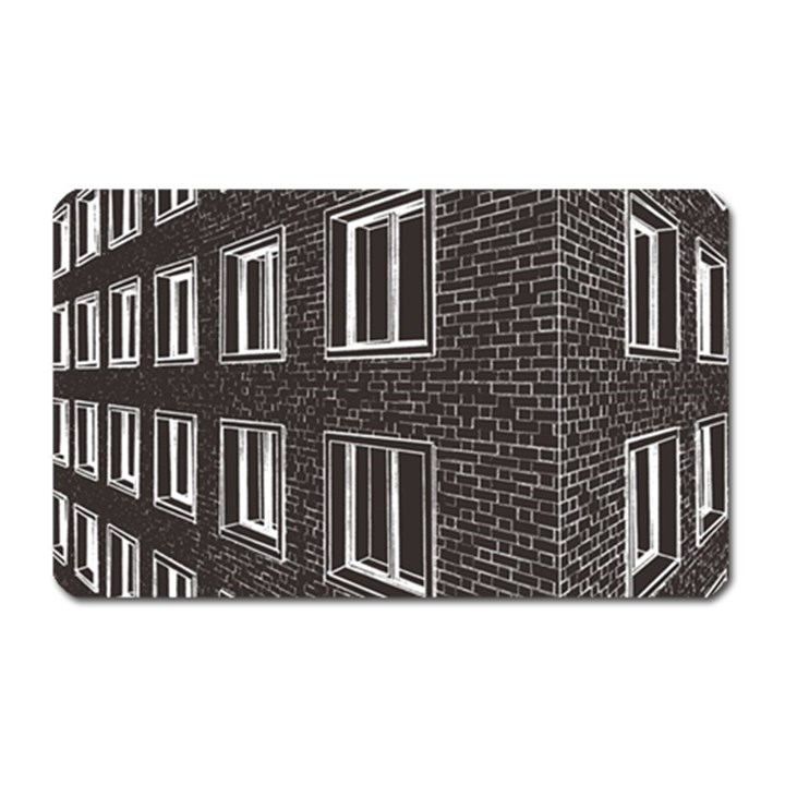 Graphics House Brick Brick Wall Magnet (Rectangular)