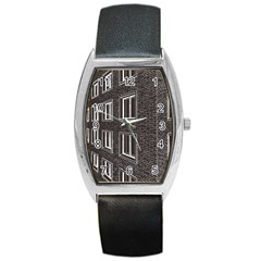 Graphics House Brick Brick Wall Barrel Style Metal Watch by Nexatart