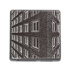 Graphics House Brick Brick Wall Memory Card Reader (square) by Nexatart