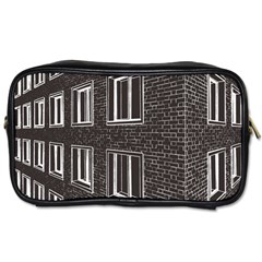 Graphics House Brick Brick Wall Toiletries Bags by Nexatart