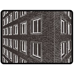 Graphics House Brick Brick Wall Double Sided Fleece Blanket (large)  by Nexatart