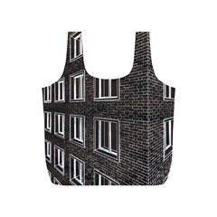 Graphics House Brick Brick Wall Full Print Recycle Bags (s)  by Nexatart