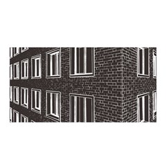 Graphics House Brick Brick Wall Satin Wrap by Nexatart