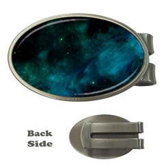 Space All Universe Cosmos Galaxy Money Clips (oval)  by Nexatart