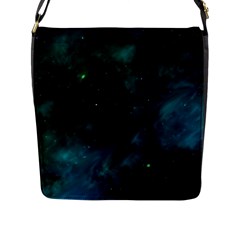 Space All Universe Cosmos Galaxy Flap Messenger Bag (l)  by Nexatart