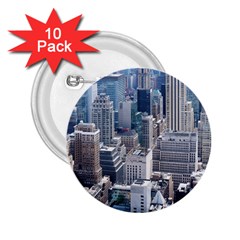 Manhattan New York City 2 25  Buttons (10 Pack)  by Nexatart