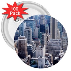 Manhattan New York City 3  Buttons (100 Pack)  by Nexatart