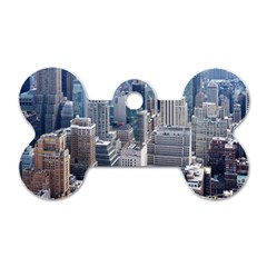 Manhattan New York City Dog Tag Bone (two Sides) by Nexatart